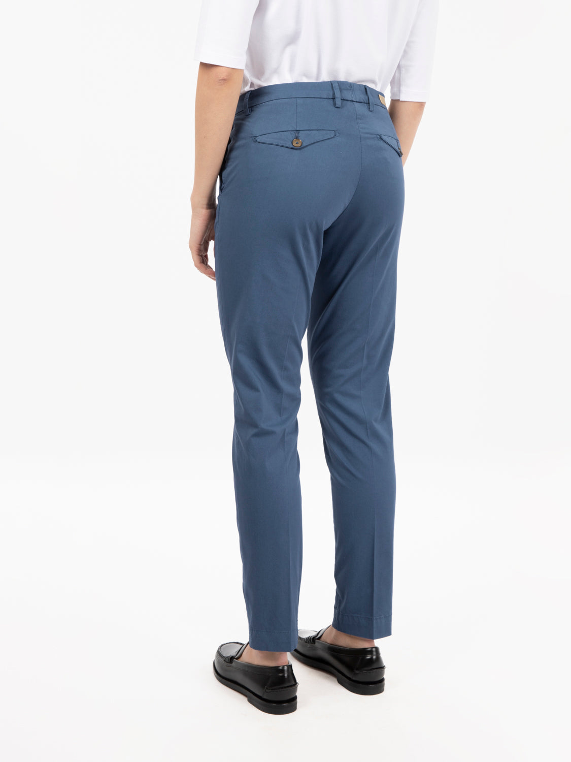 Pantaloni chino Nicole azzurri