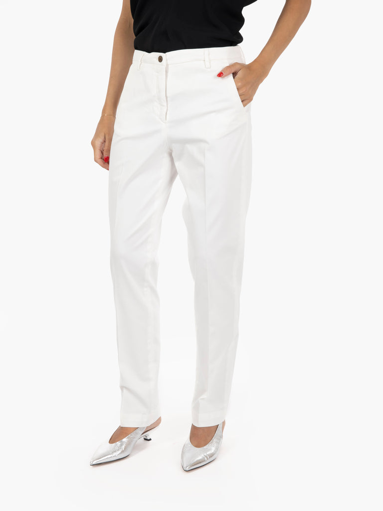 BRIGLIA 1949 - Pantaloni Isolde slim bianchi