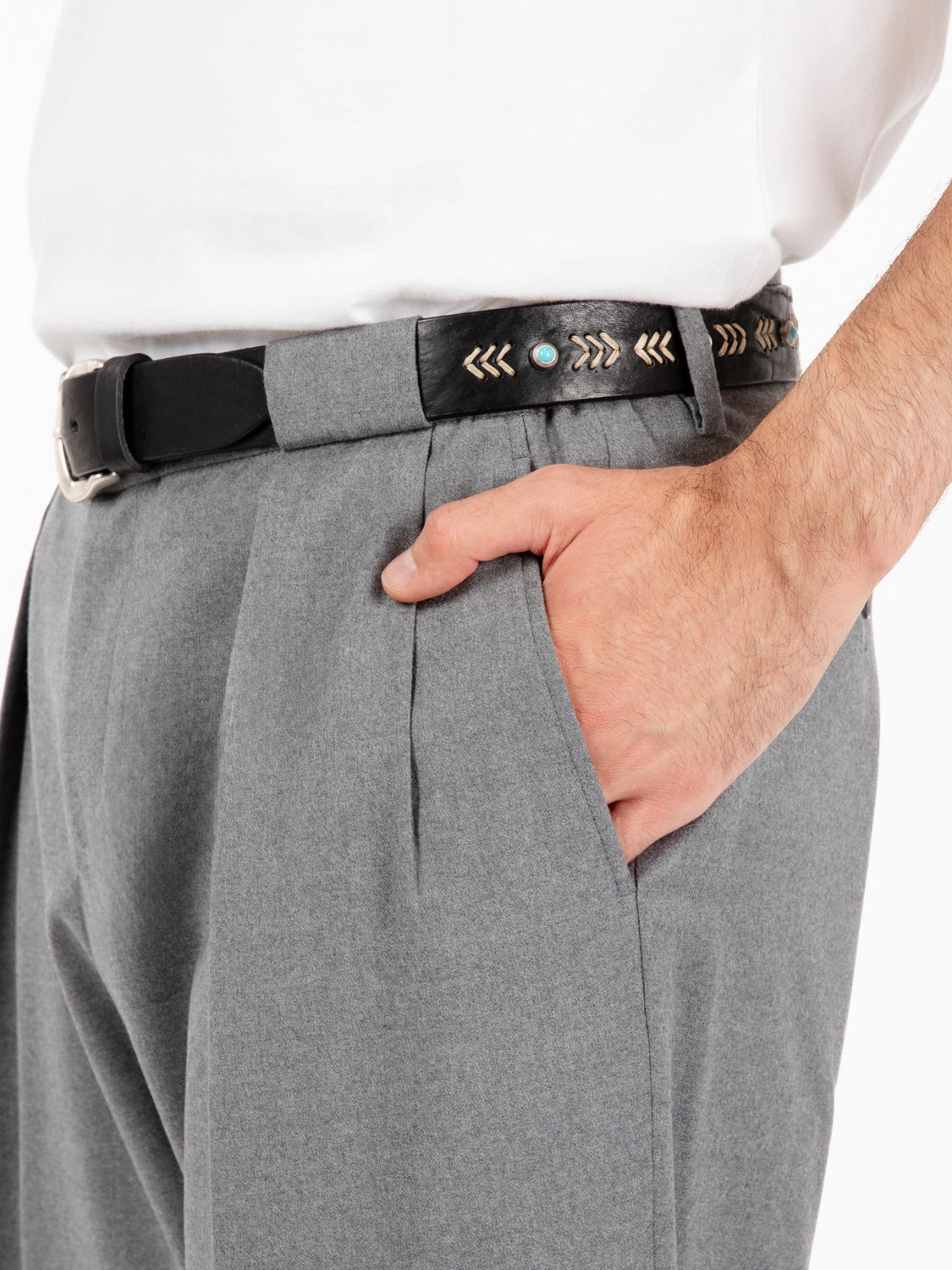 Pantaloni Portobello grigio