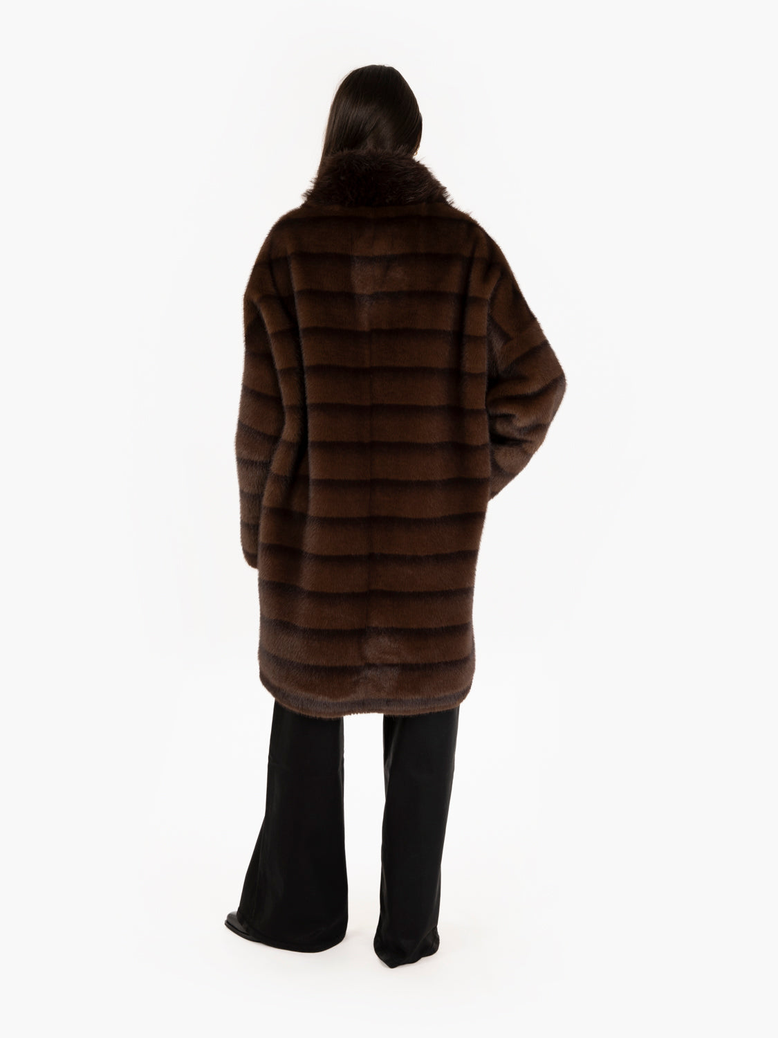 Cocoa faux fur coat