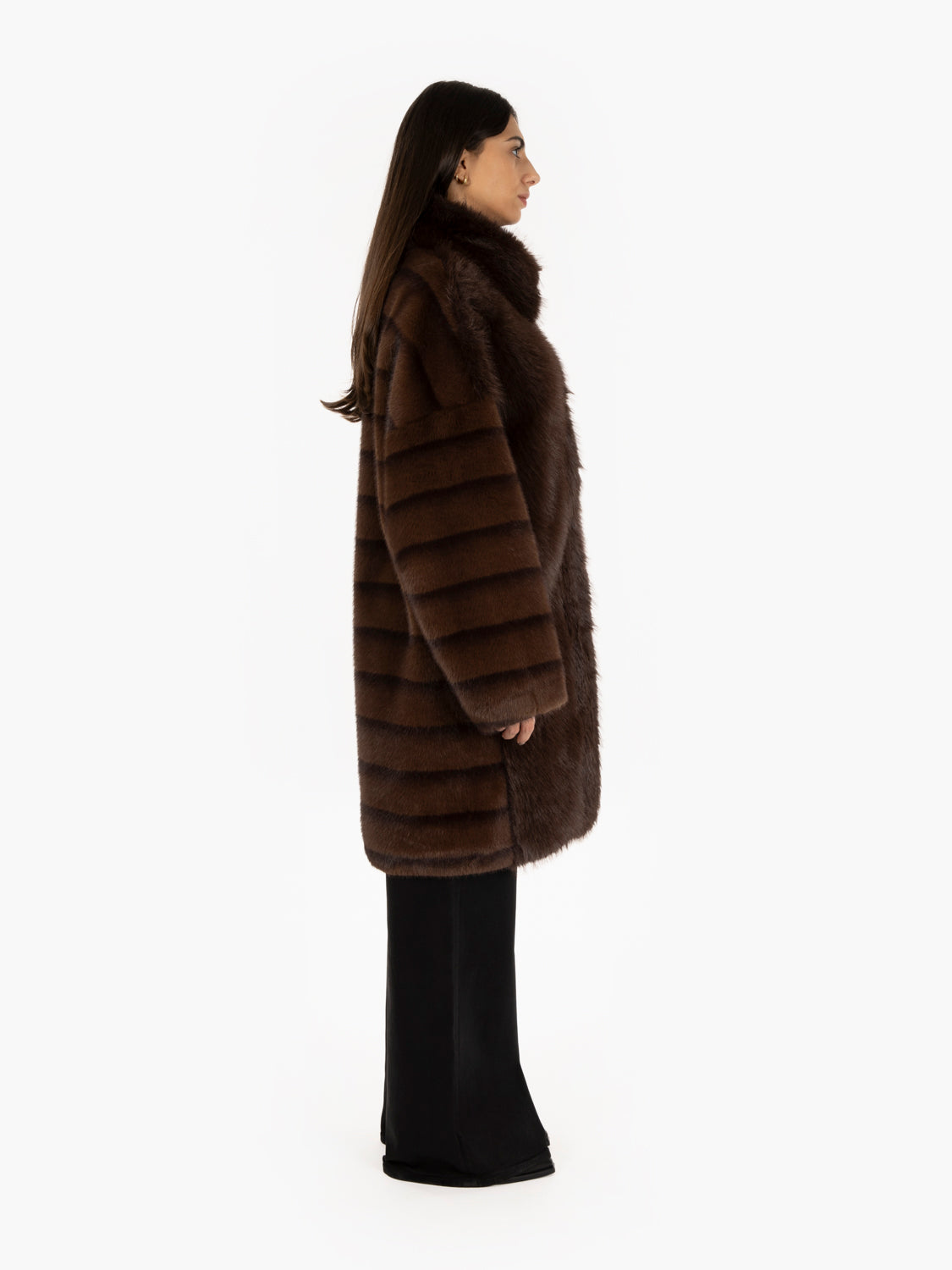 Cocoa faux fur coat