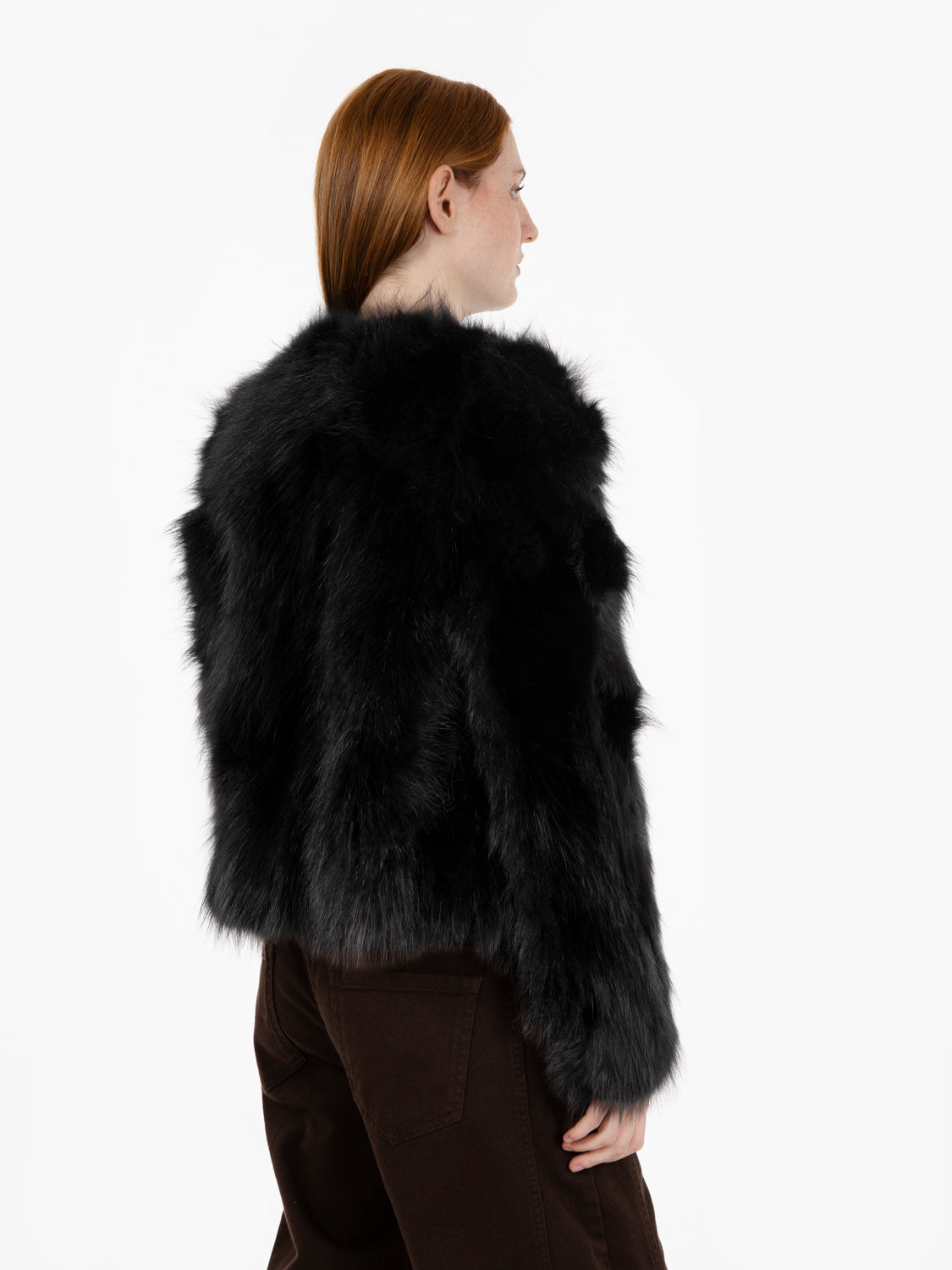Giacca chanel in racoon nera