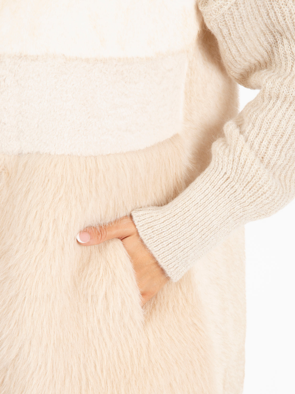 Gilet in ecopelliccia bianco