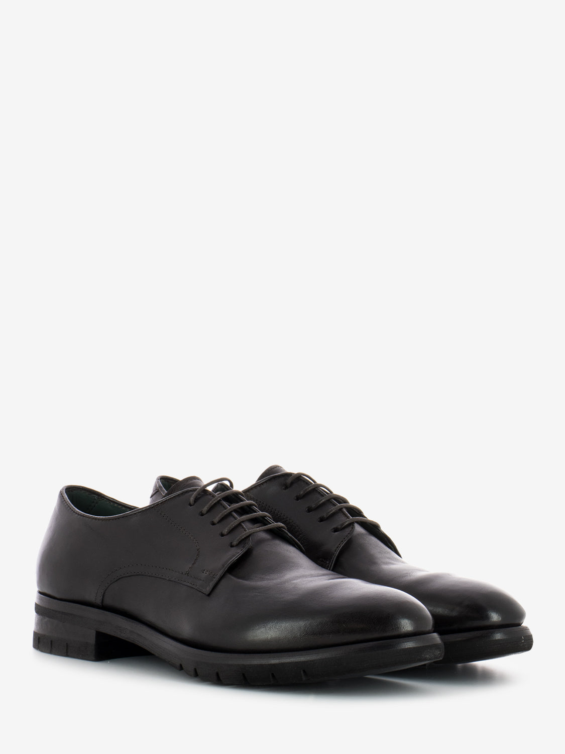 Ebony leather derby