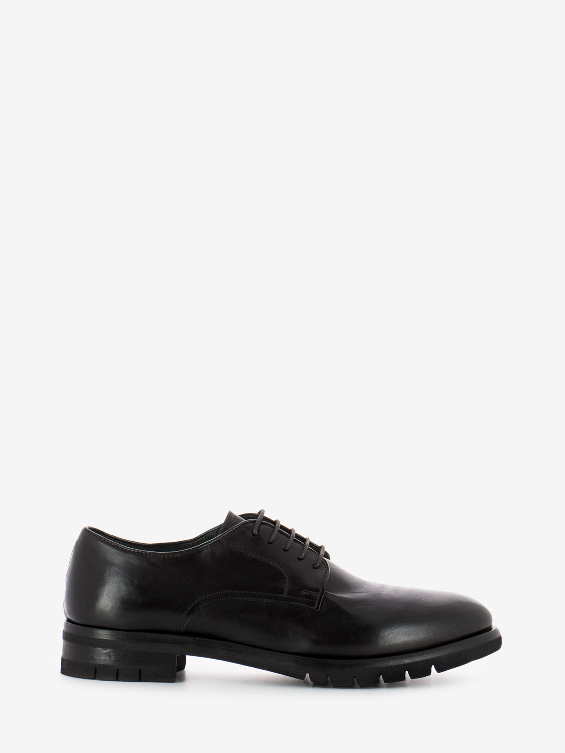 Ebony leather derby