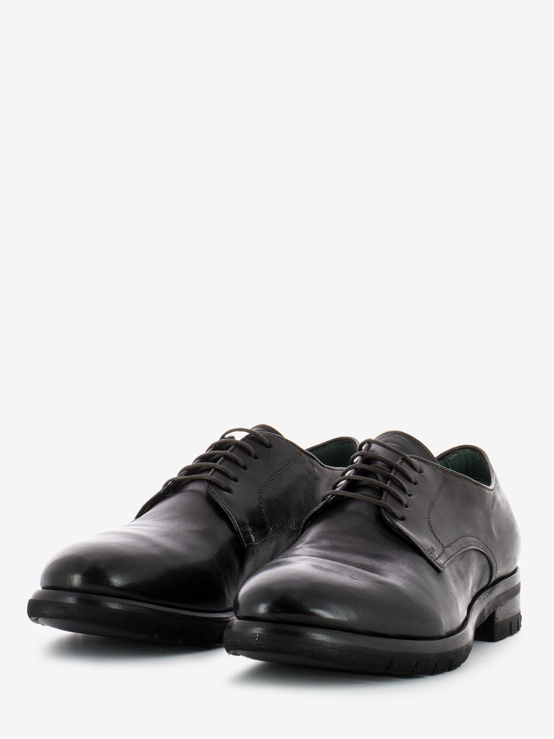 Ebony leather derby