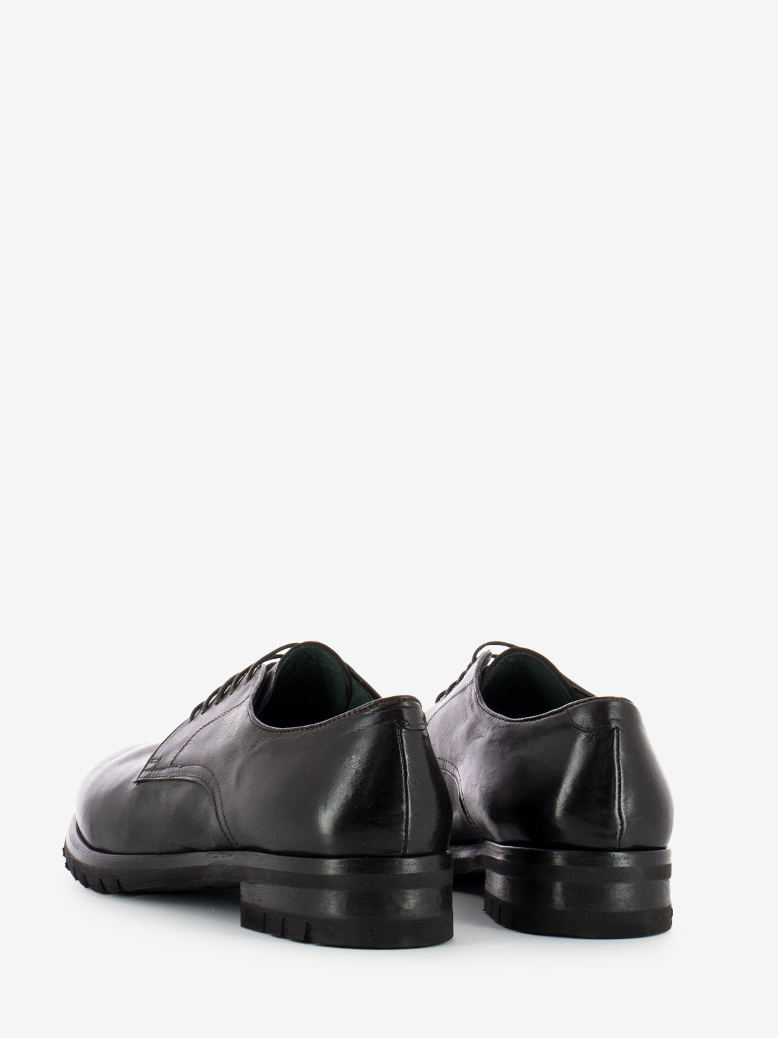 Ebony leather derby