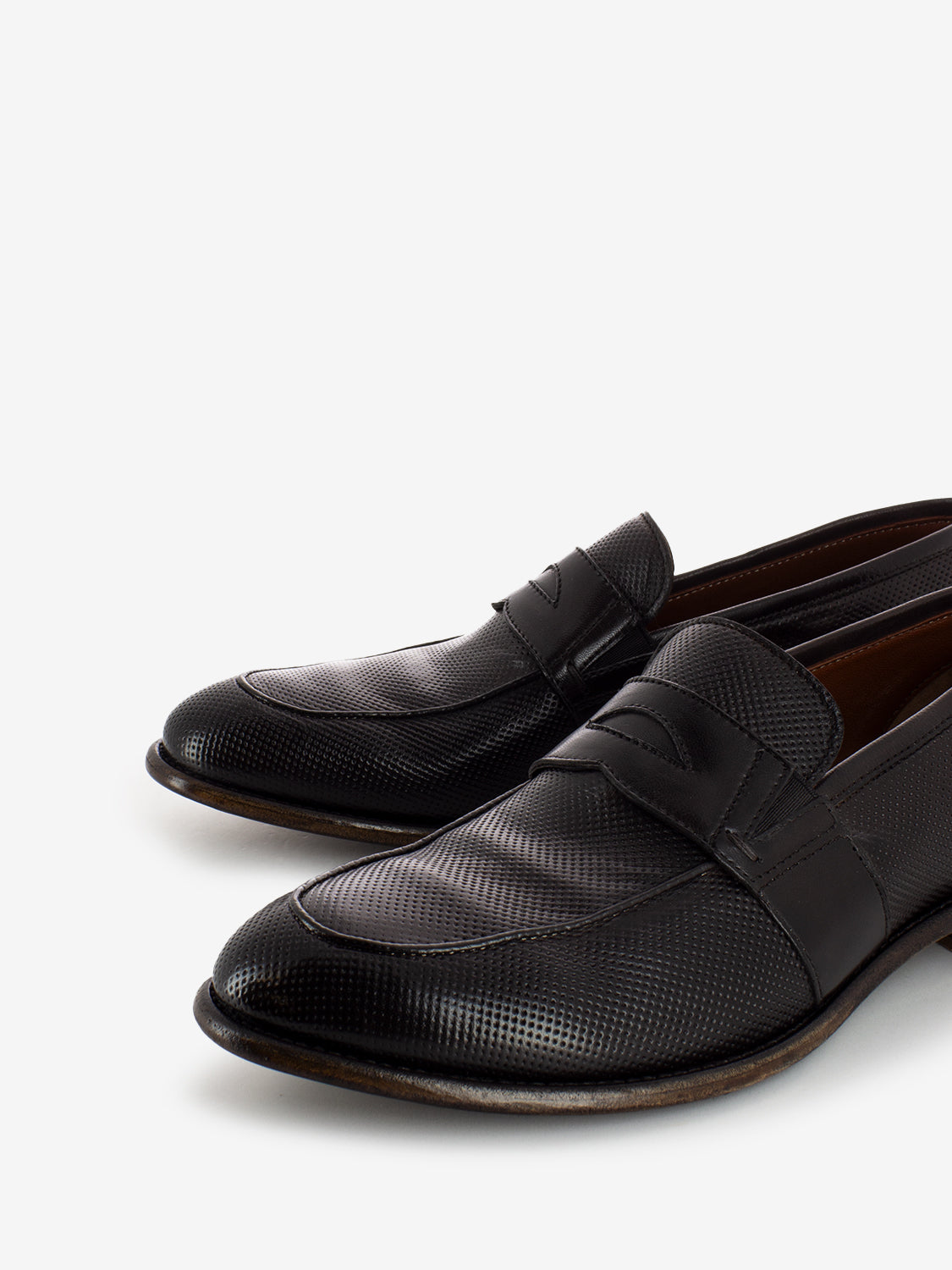Anilcol Punched Chocolate Moccasins