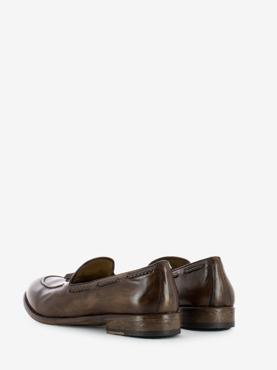 Anilcol Moccasins Braided Dark Brown
