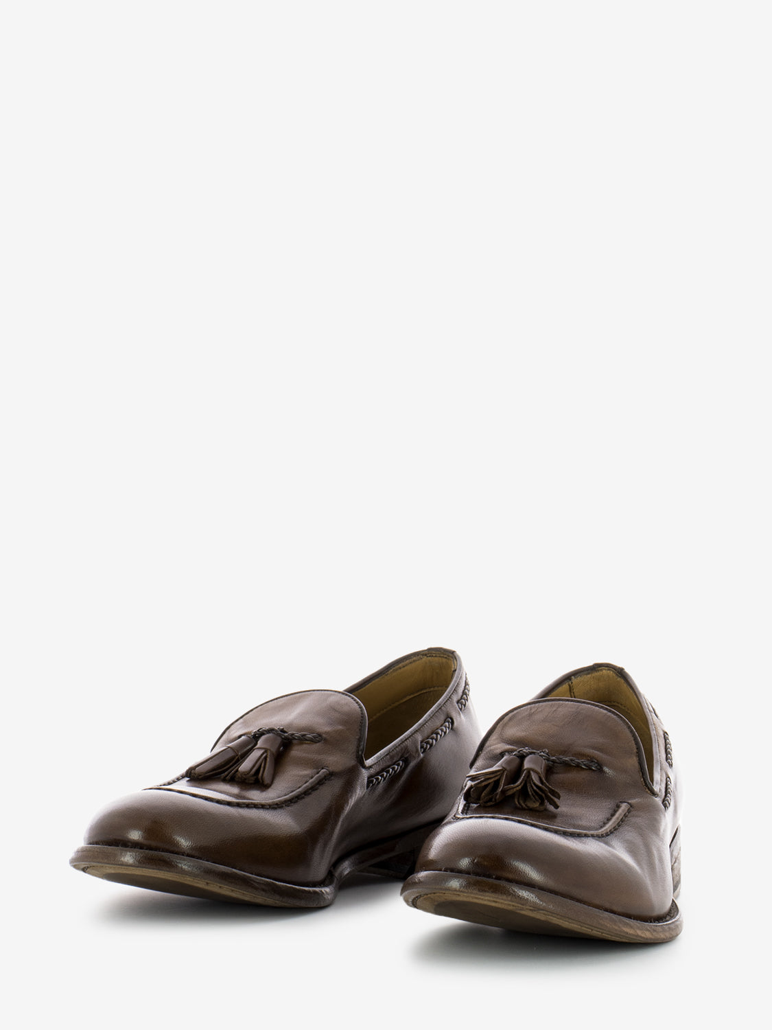 Anilcol Moccasins Braided Dark Brown