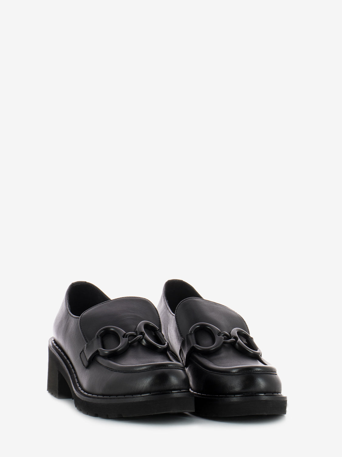 Moccasin with black carabiner