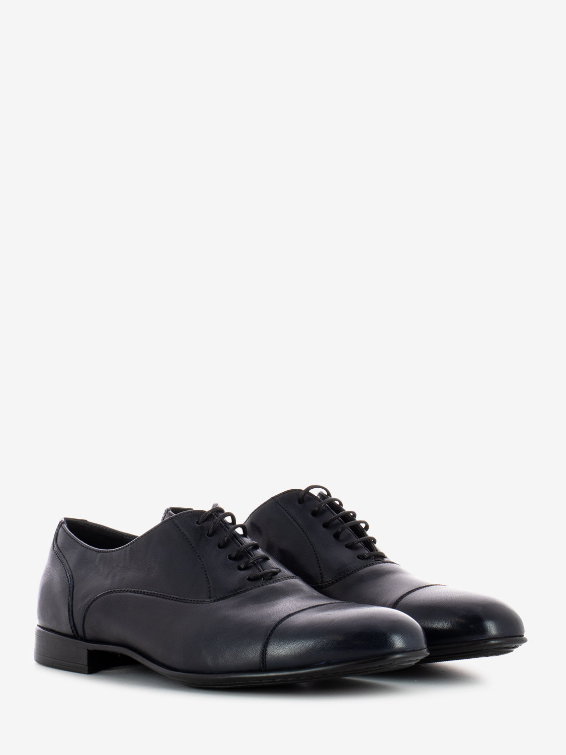 Black Anilux oxfords in blue leather