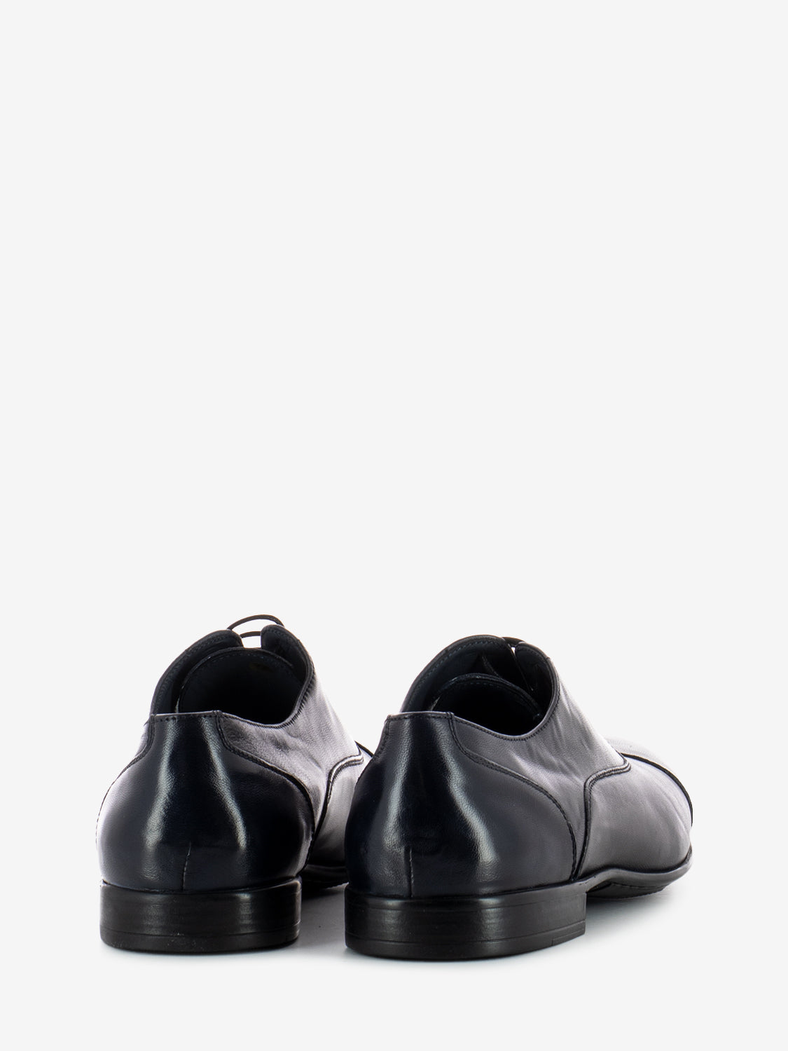 Black Anilux oxfords in blue leather