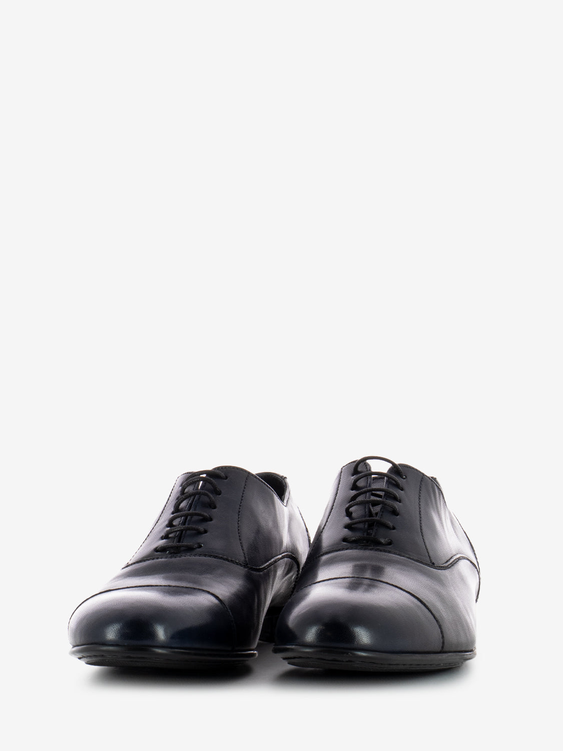 Black Anilux oxfords in blue leather