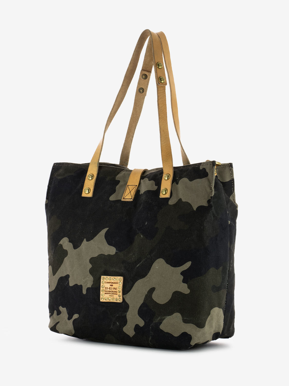 Teodorano shopper in camouflage canvas