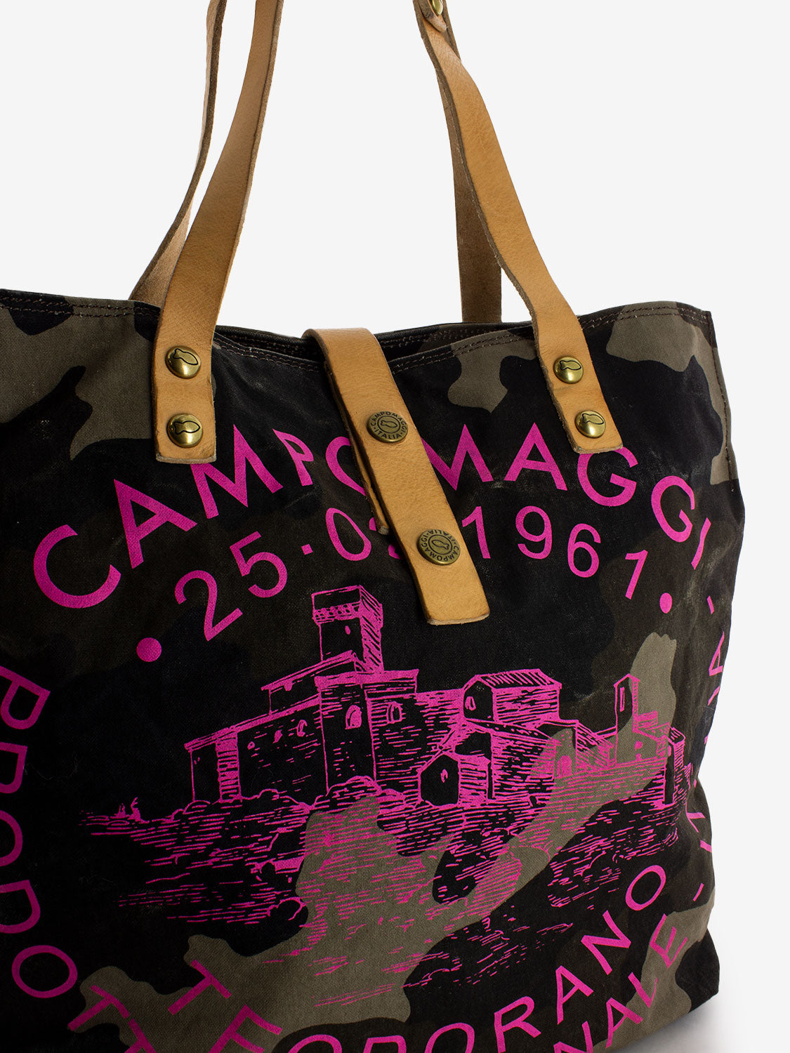 Teodorano shopper in camouflage canvas
