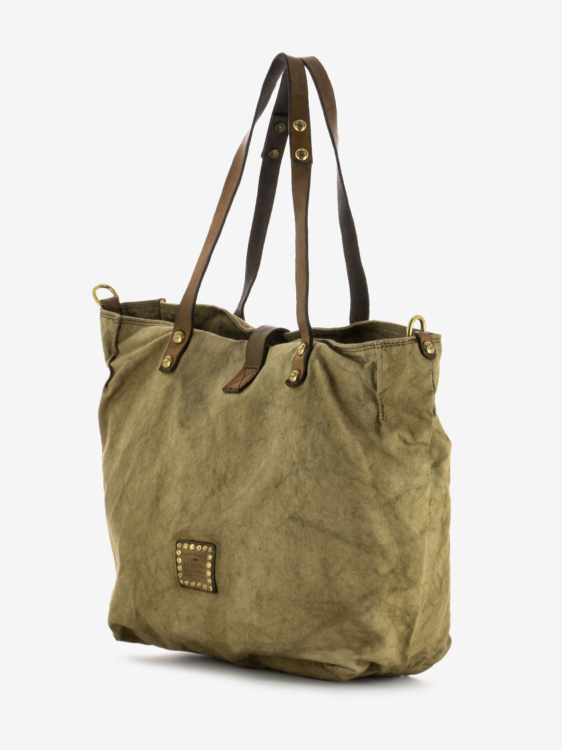 Teodorano Shopper in military canvas