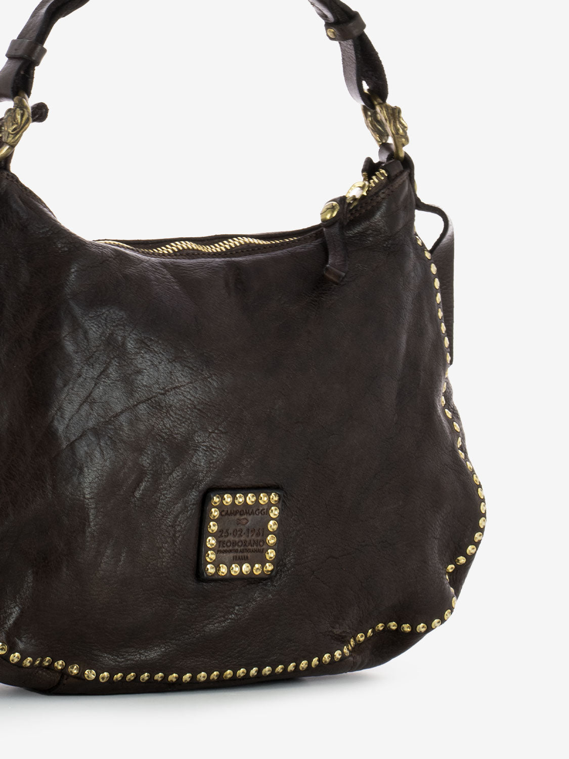 Medium dark brown shoulder bag