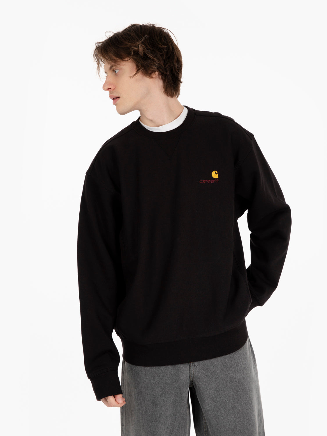 American script sweat black