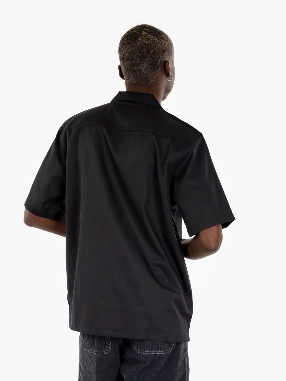 Camicia Delray SS black / white