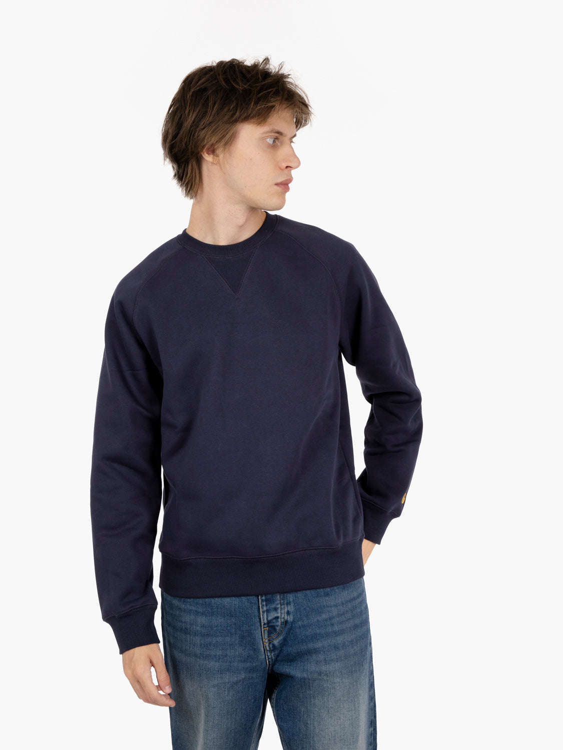 Chase sweat dark navy / gold