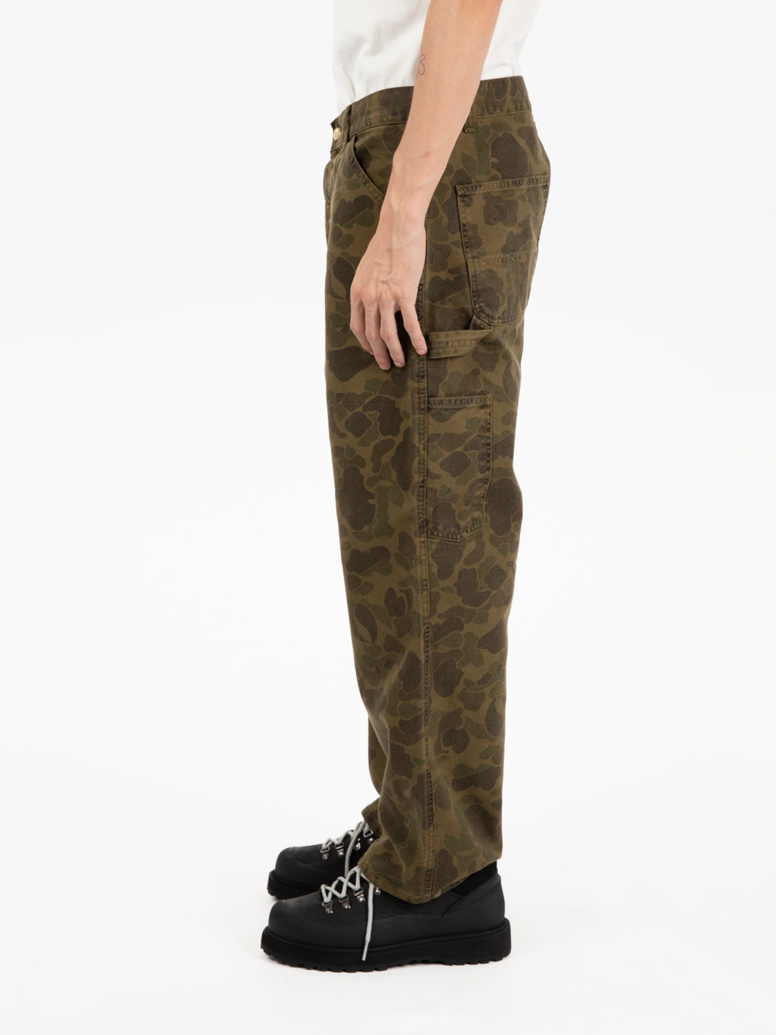 Duck single knee pant camo duck green