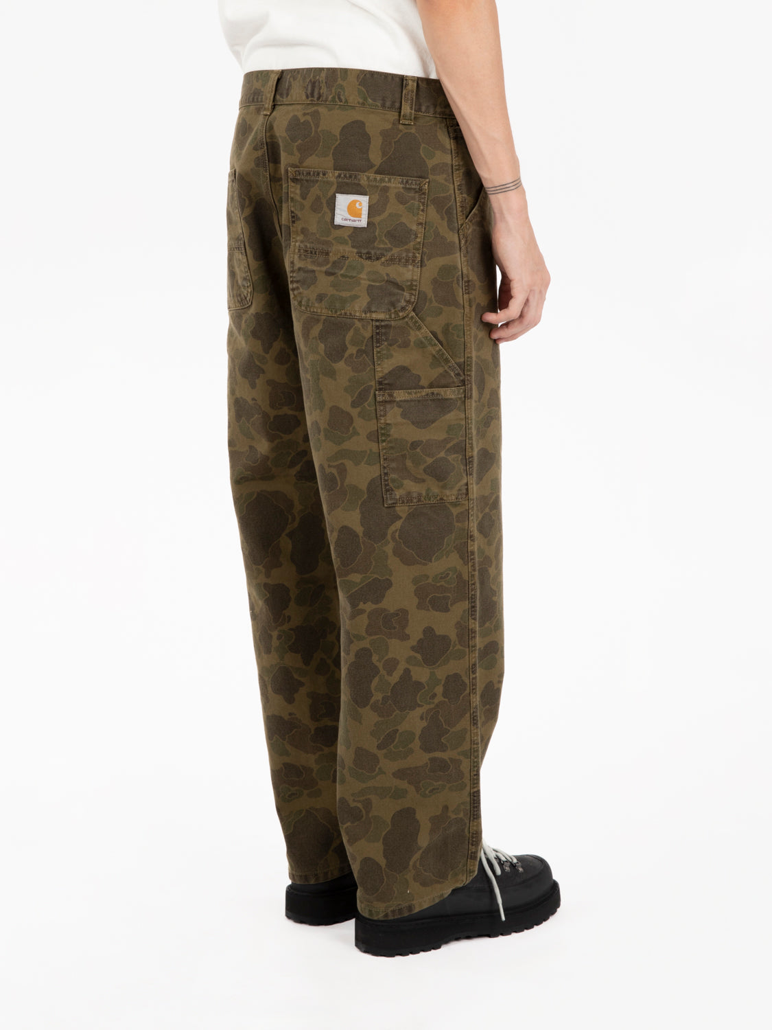 Duck single knee pant camo duck green