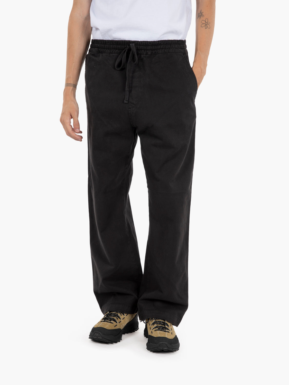 Floyde pant black garment dyed