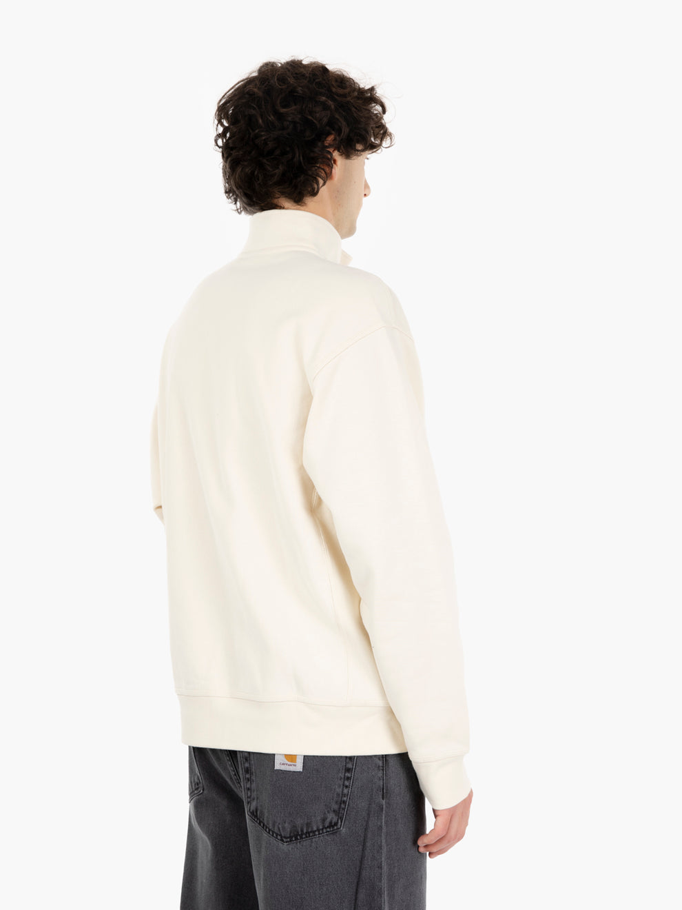Half Zip American Script sweat natural