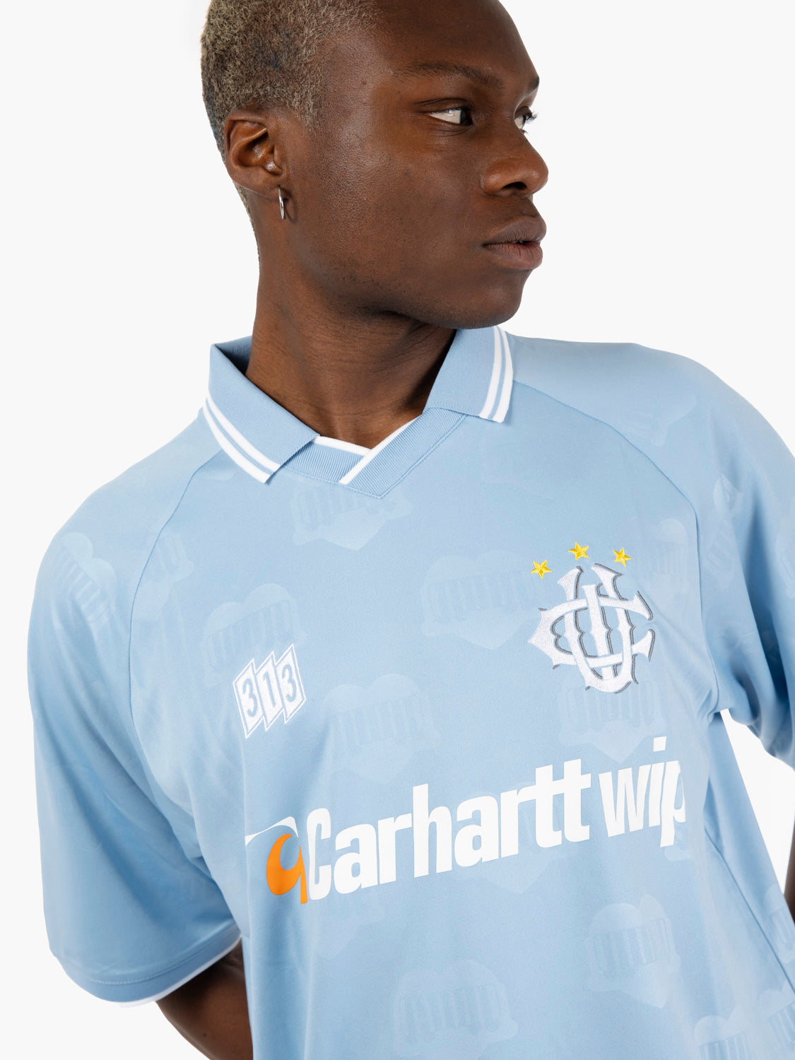 Hartt's Football t-shirt SS jacquard / bluebird