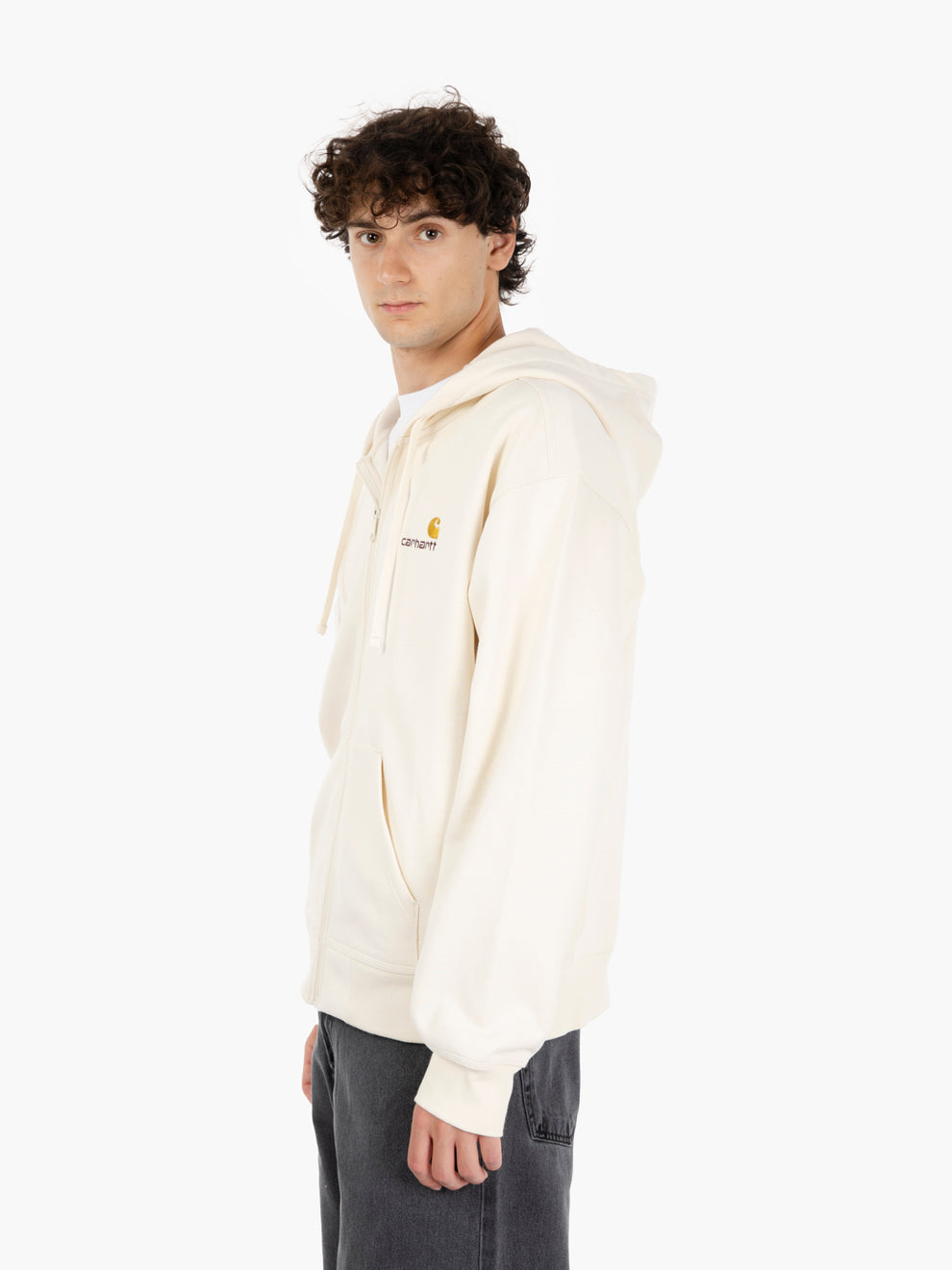 Hooded American Script Jacket natural