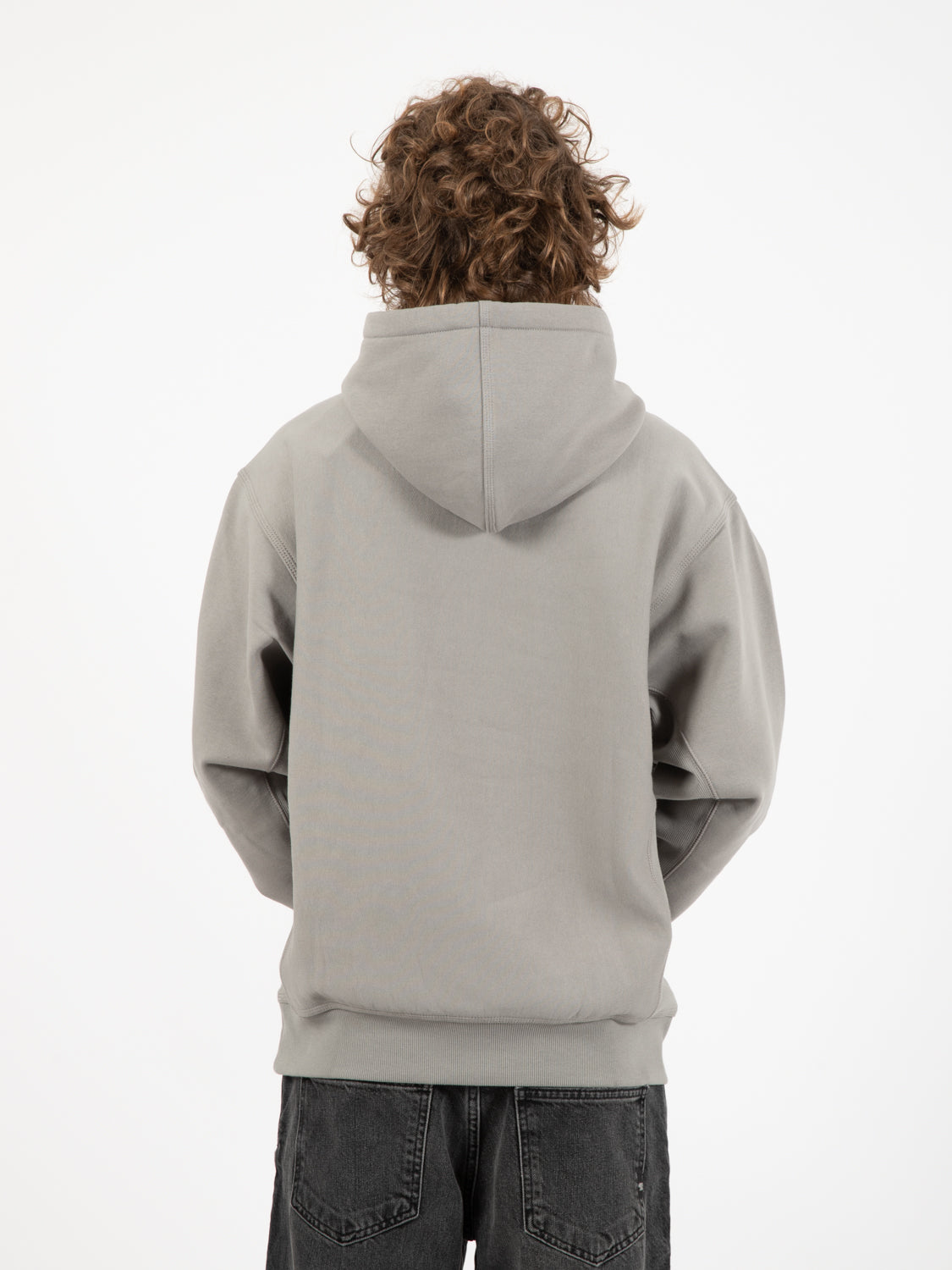 Hooded american script sweat marengo