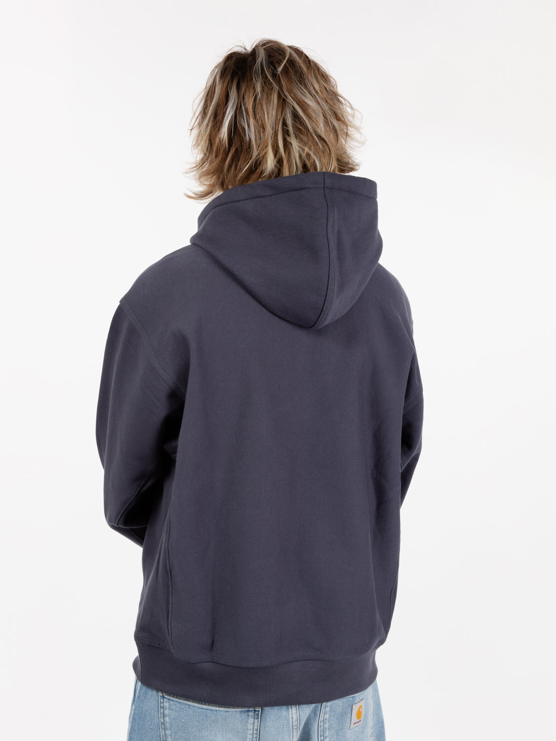 Hooded american script sweat zeus