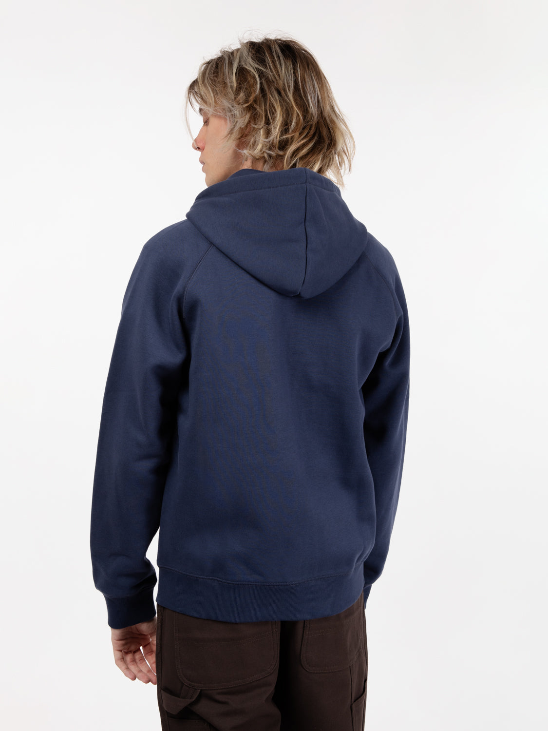 Hooded chase jacket blue / gold