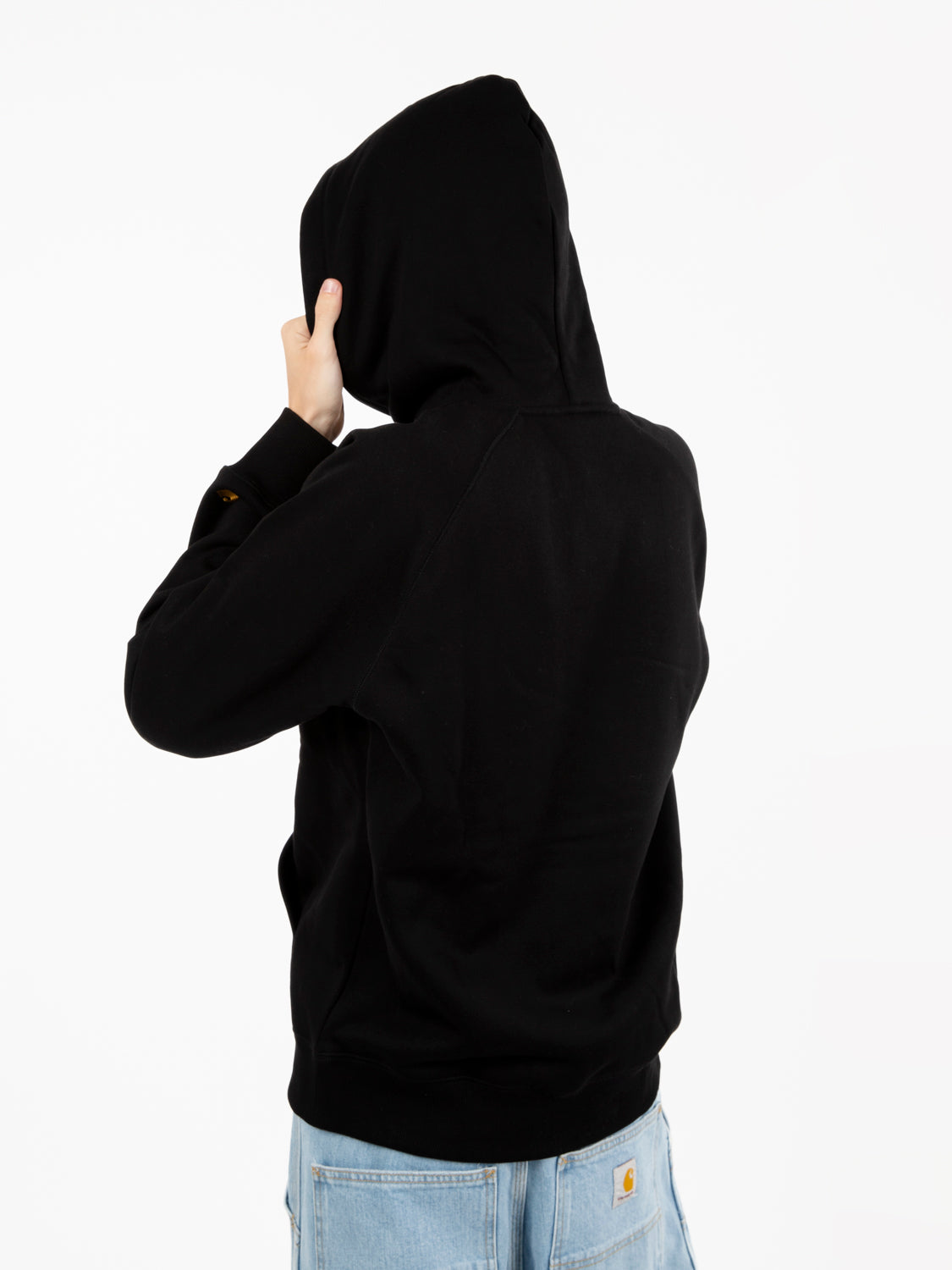 Hooded chase sweat black / gold