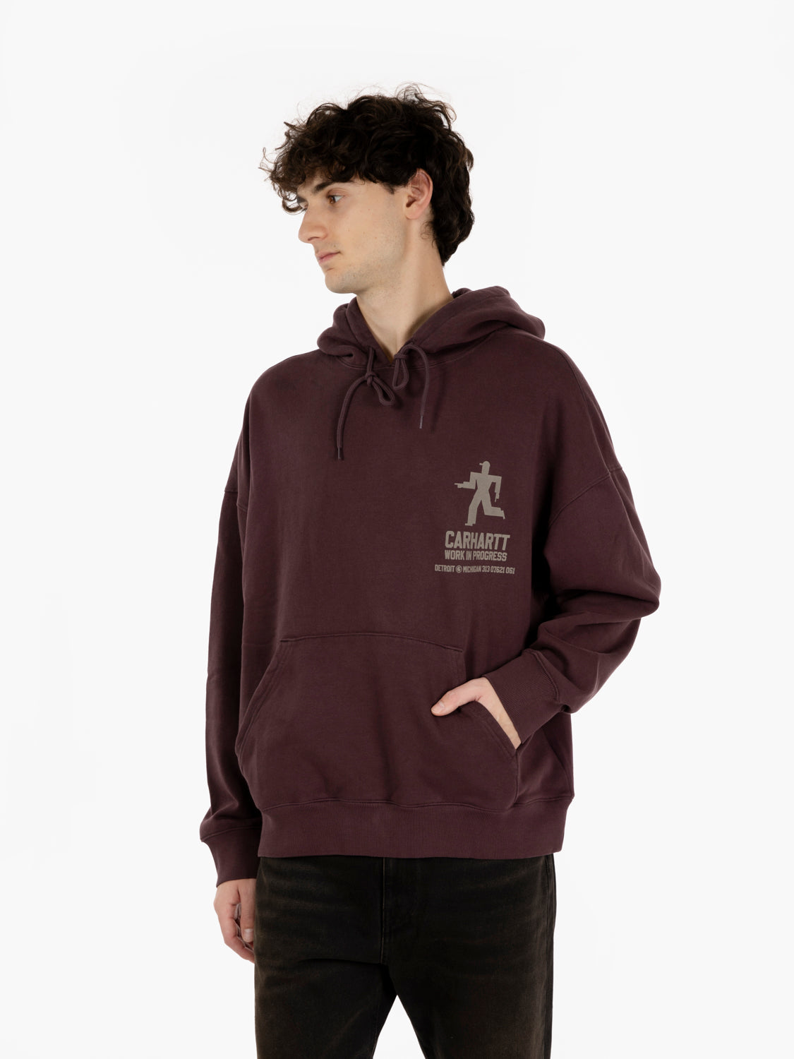 Hooded Distance sweat palisander