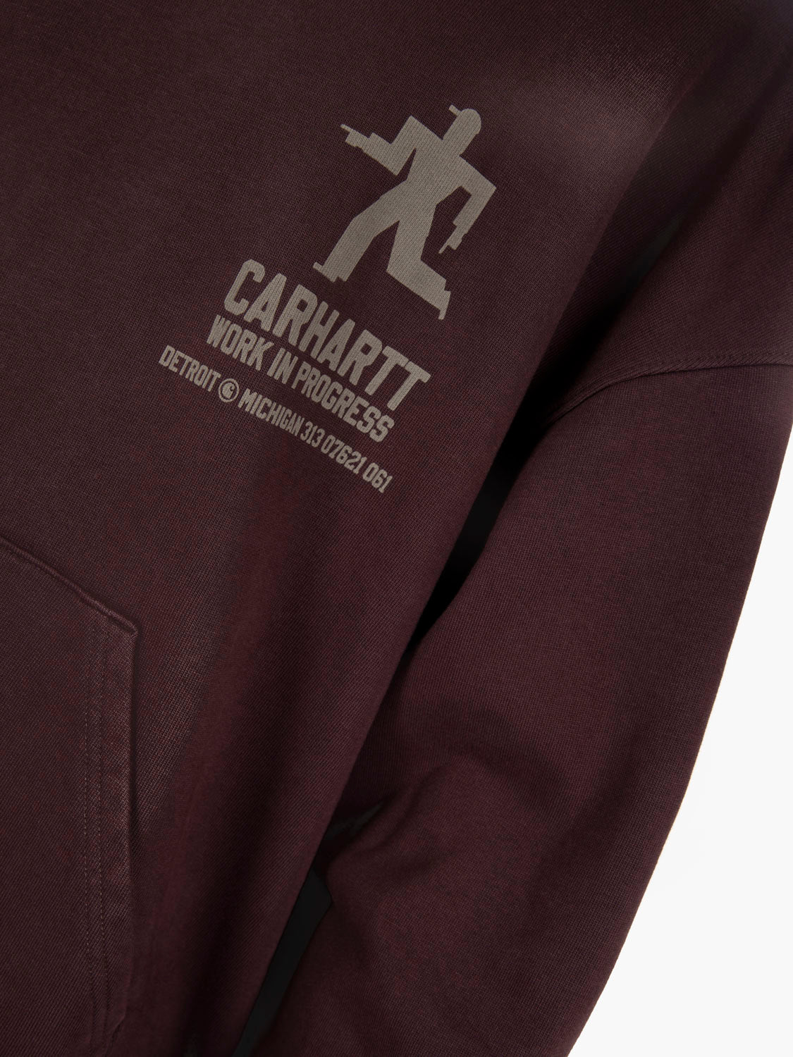Hooded Distance sweat palisander