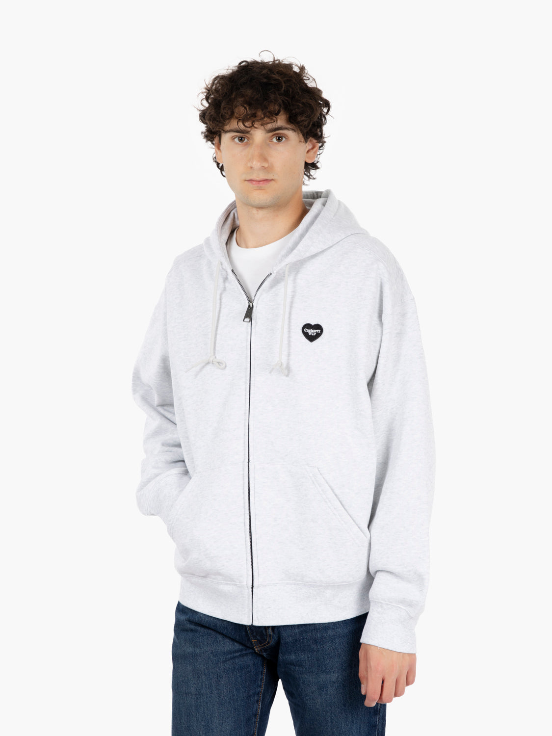 Hooded Heart II sweat jacket ash heather
