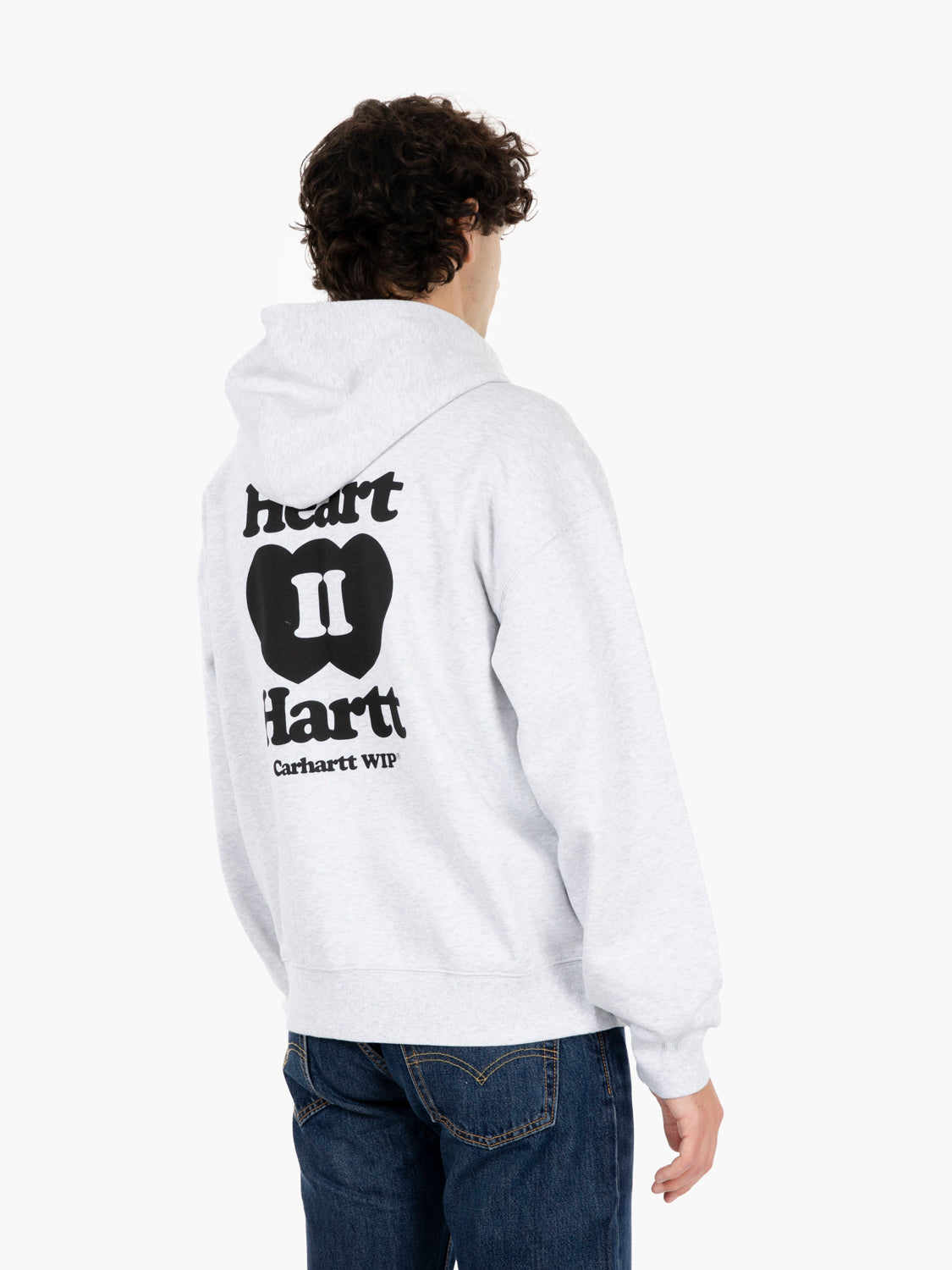 Hooded Heart II sweat jacket ash heather