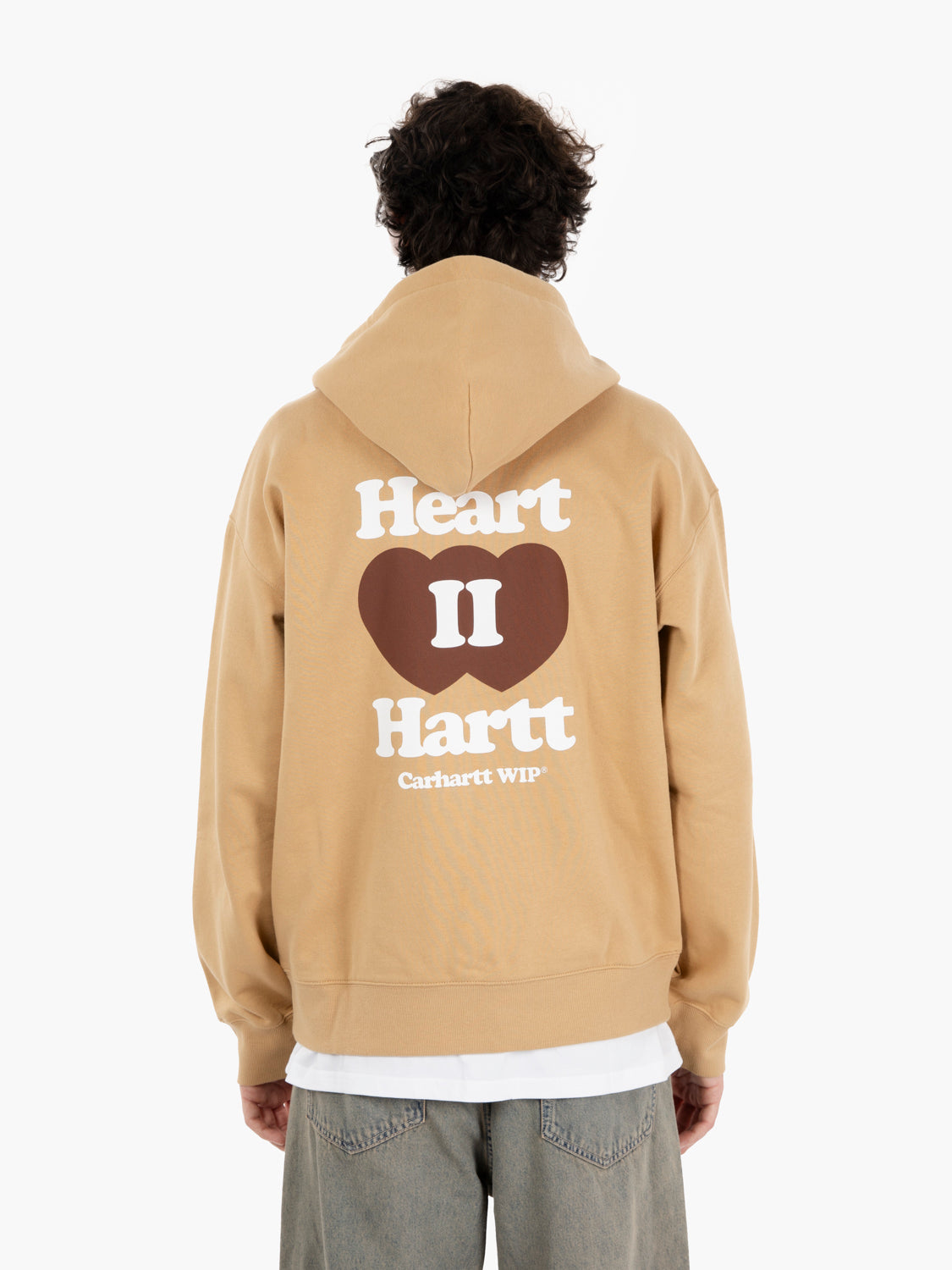 Hooded Heart II sweat jacket dusty brown