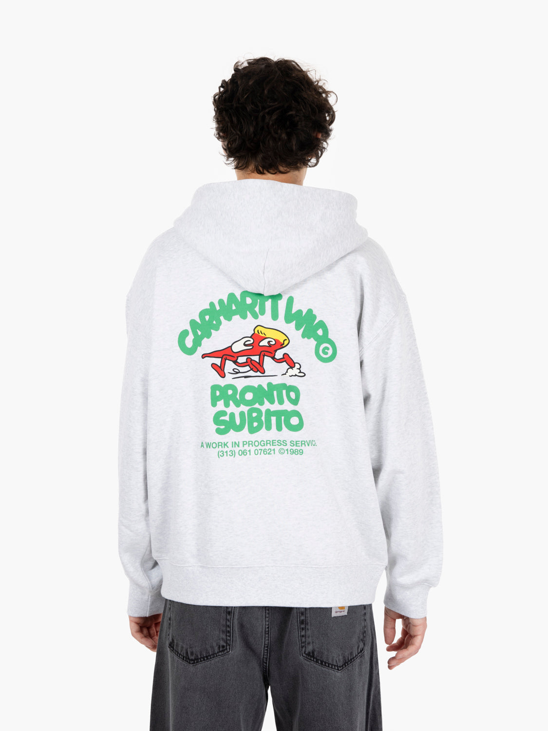 Hooded Pronto sweat jacket ash heather