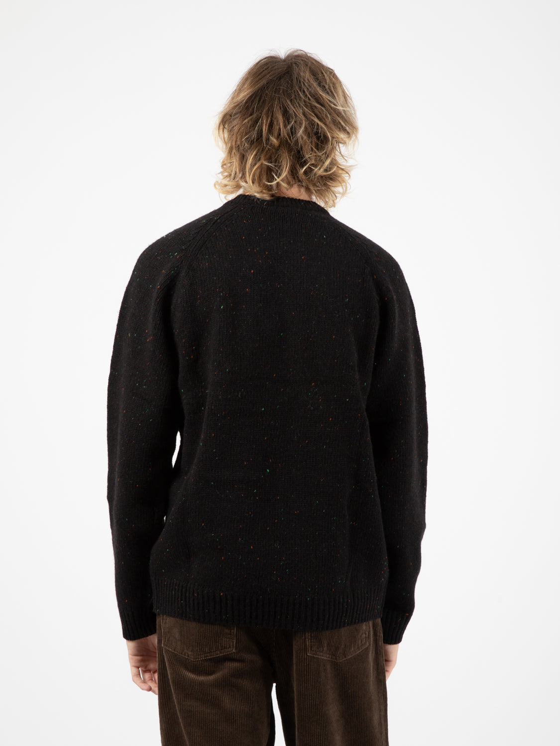 Knits Crewneck Speckled black