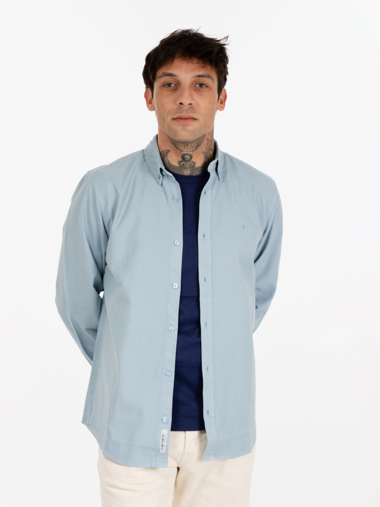 Carhartt WIP - L/S Bolton Shirt frosted blue