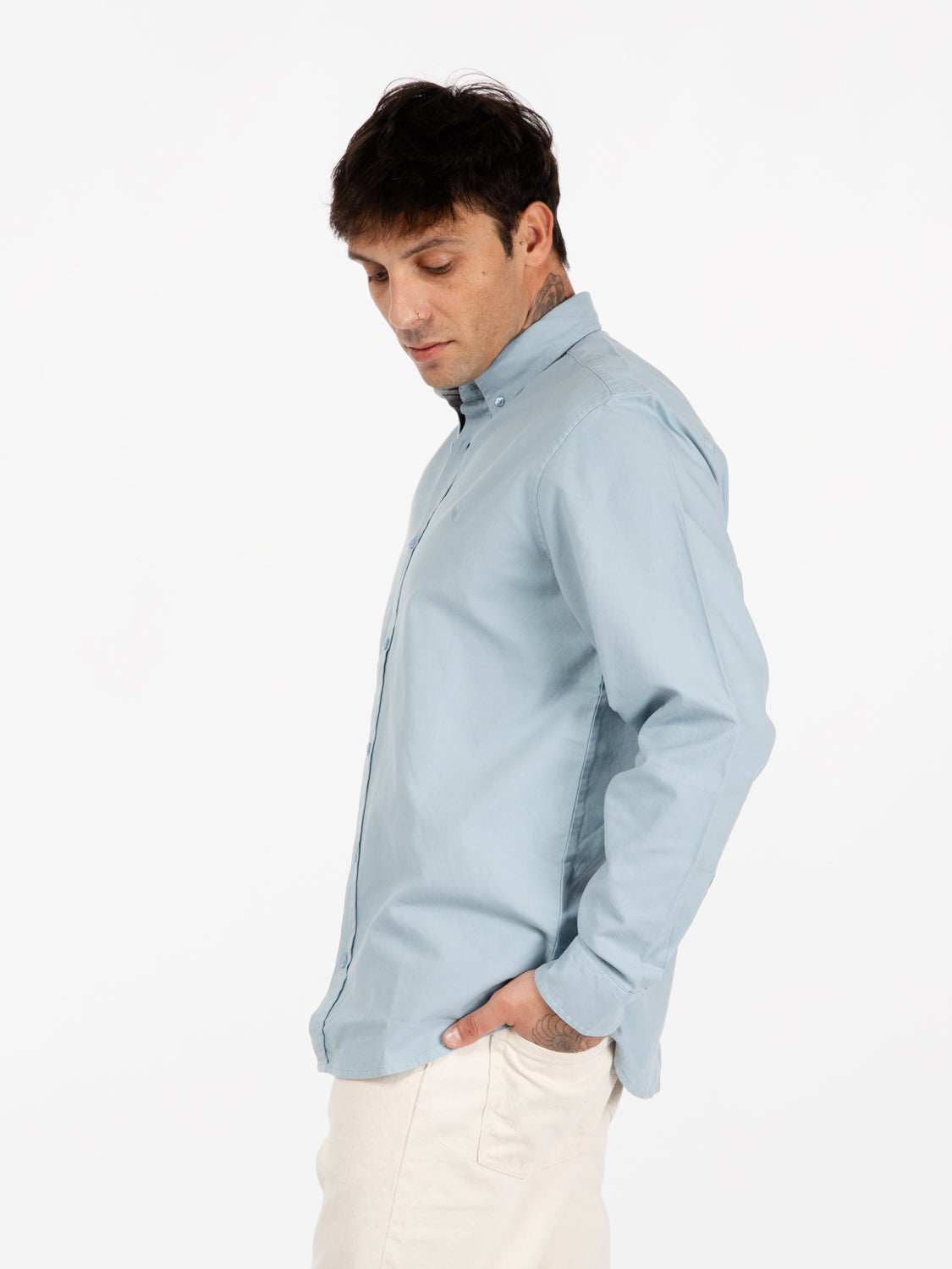 L/S Bolton Shirt frosted blue
