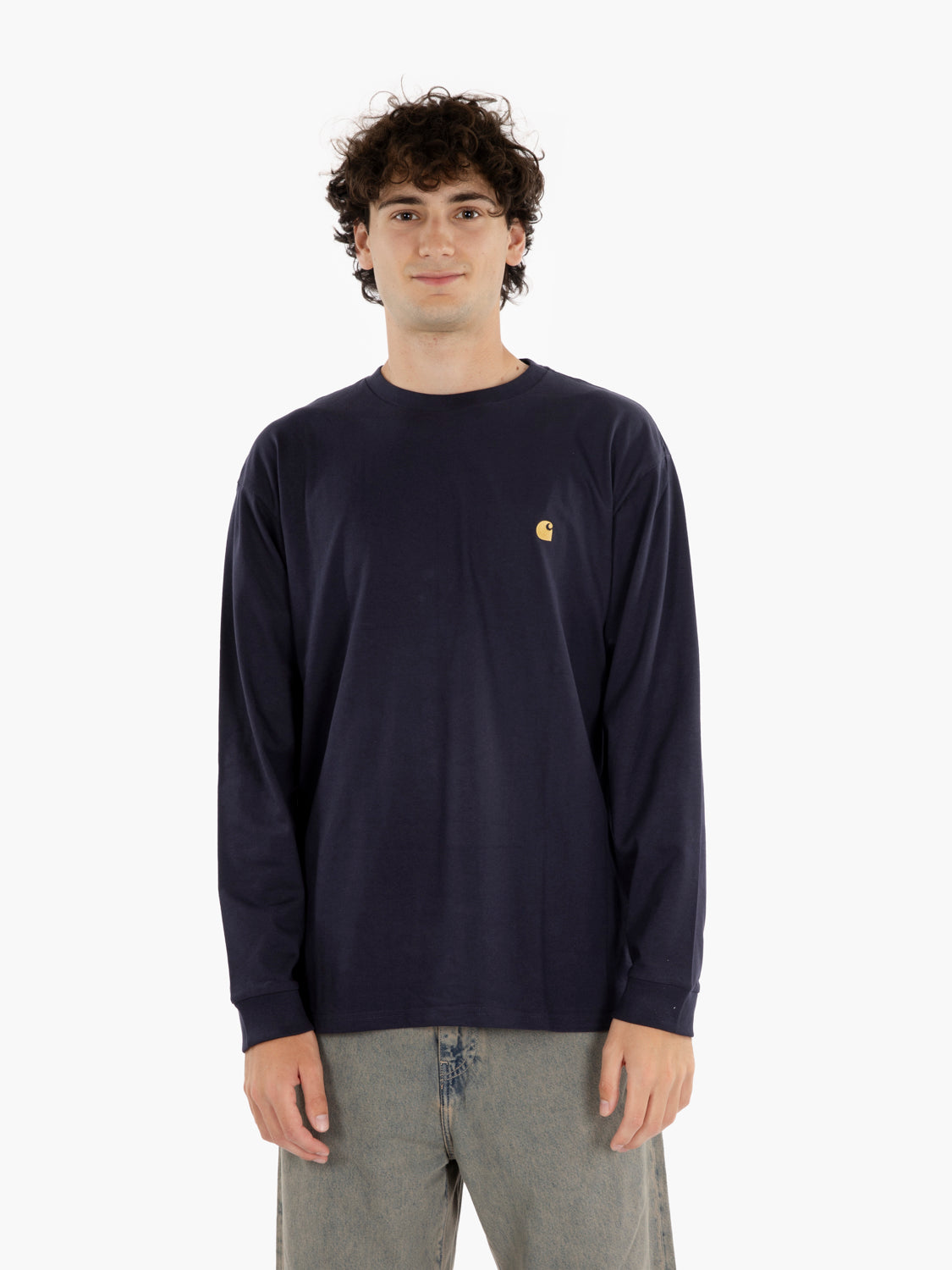 L/S Chase t-shirt dark navy / gold