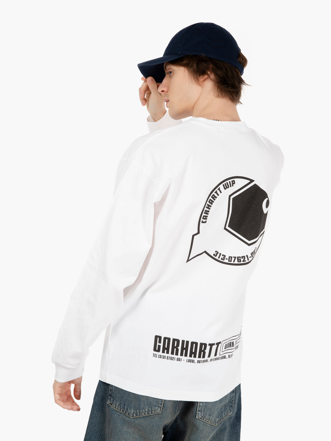 L/S Industry long sleeve t-shirt white / black