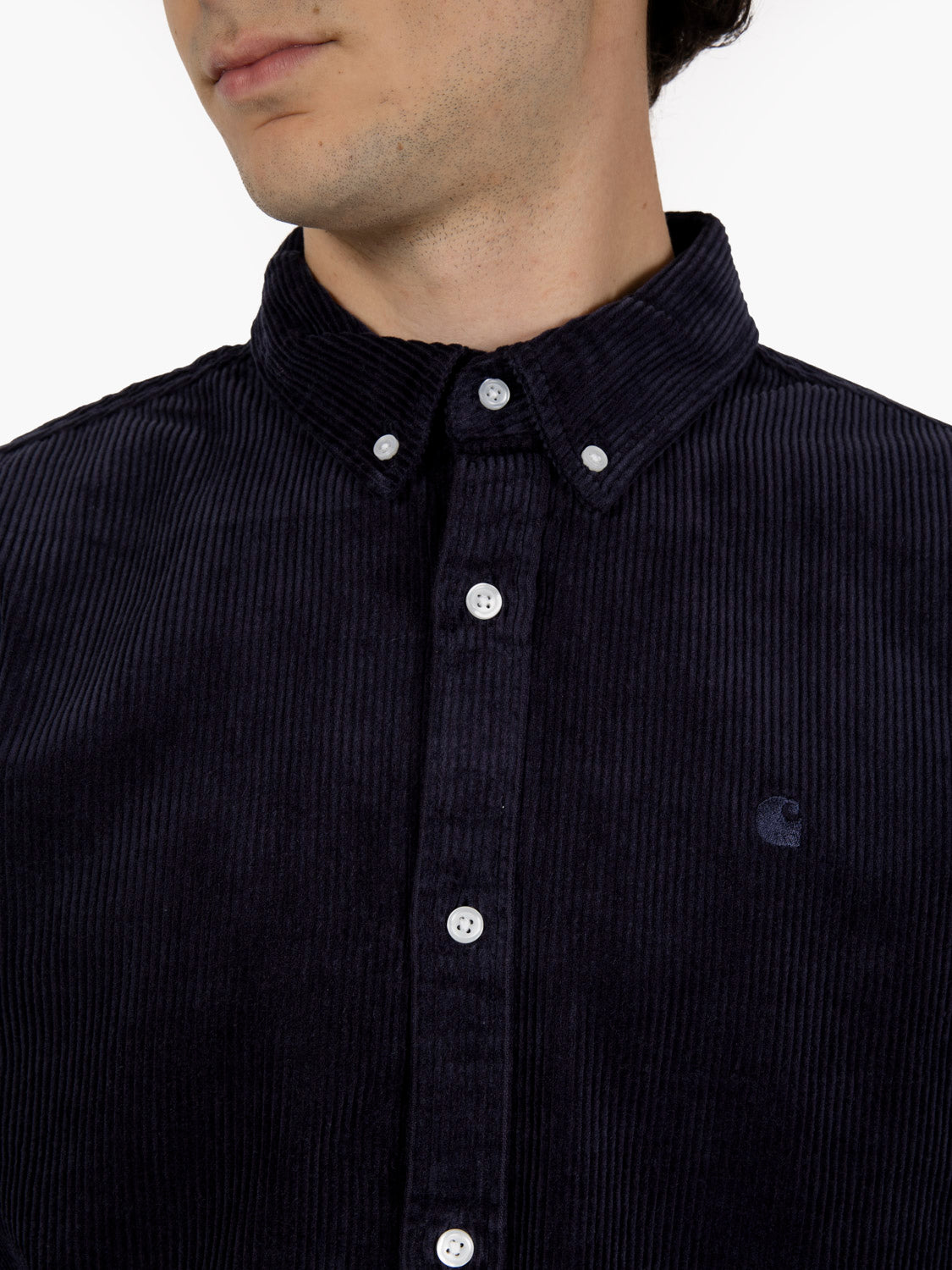 L/S Madison cord shirt dark navy