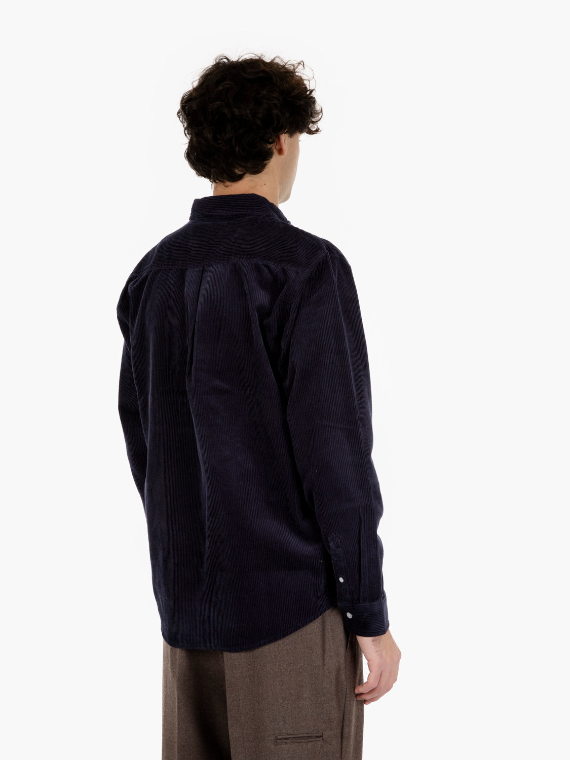 L/S Madison cord shirt dark navy