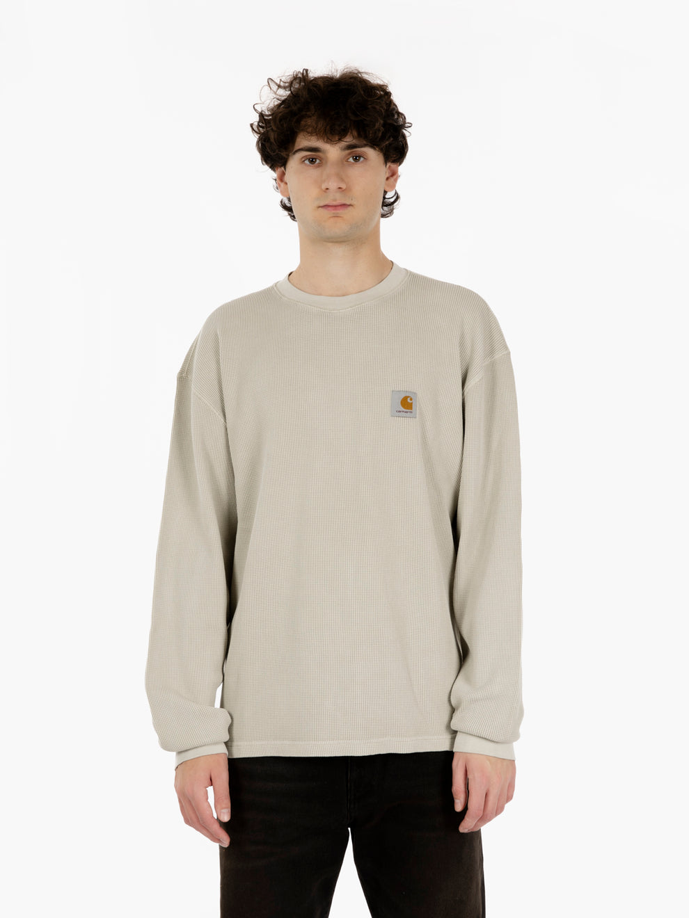 L/S Vista Waffle t-shirt fleur de sel