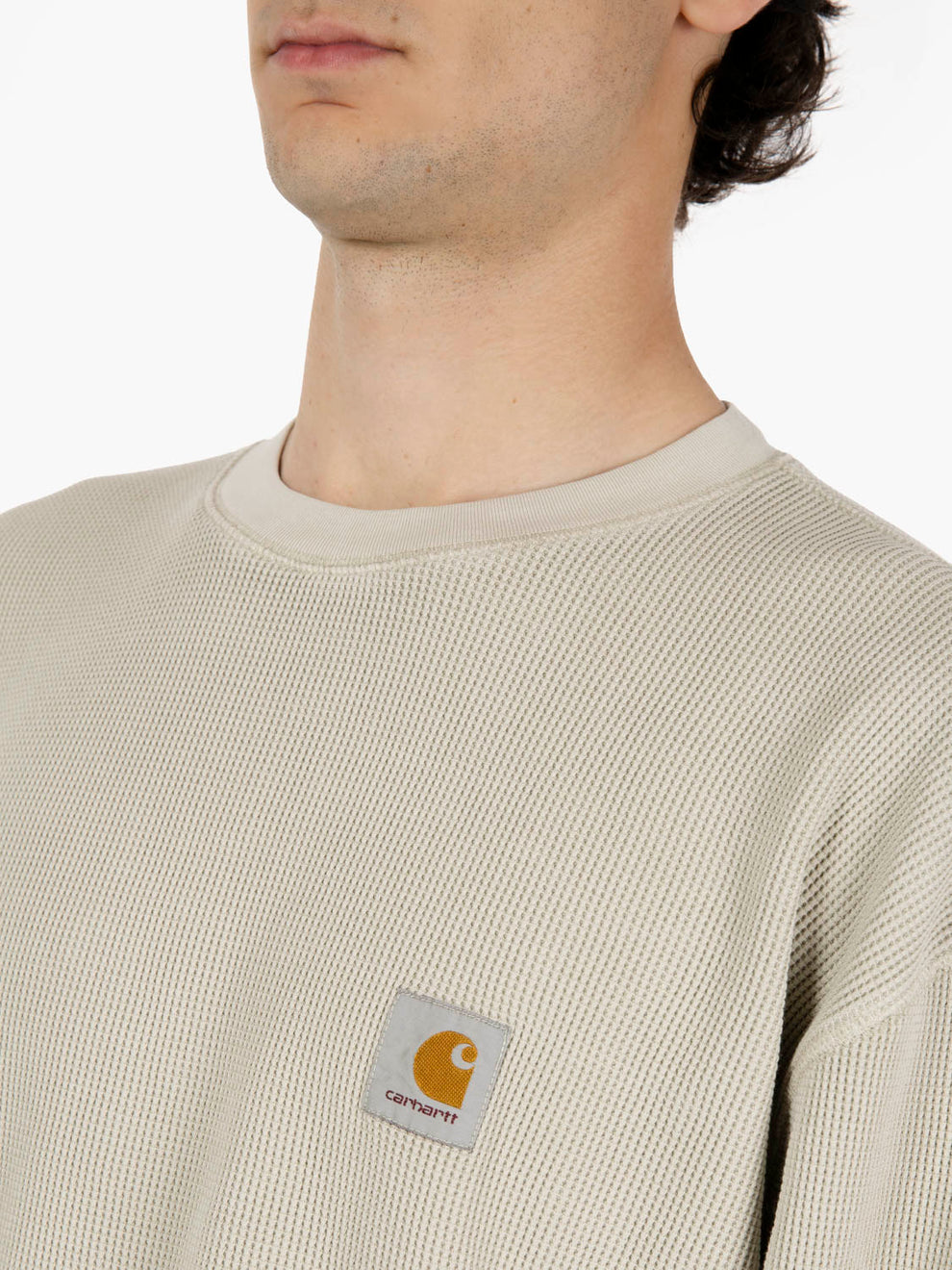 L/S Vista Waffle t-shirt fleur de sel
